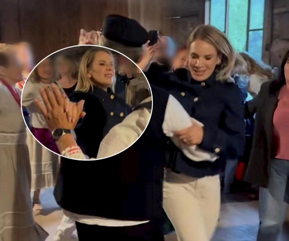Tak szaleje przyszła pierwsza dama! Porwał Martę Nawrocką do tańca. Wideo niesie się po sieci!
