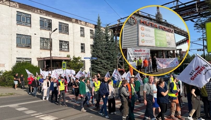 Strajk hutników: Walka o przetrwanie Huty Pokój. Zablokowane centrum miasta