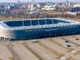 BANDEROWSKIE OKRZYKI NA STADIONIE W LUBLINIE PODCZAS MECZU DYNAMA KIJÓW