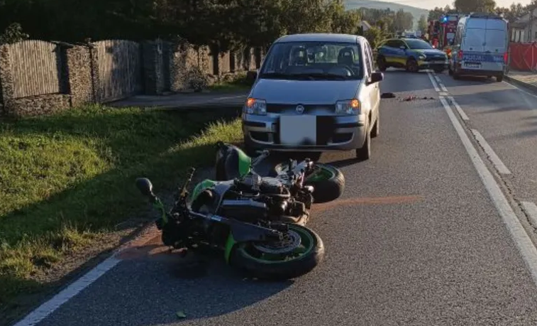 Tragiczny poranek. 25-letni motocyklista nie żyje