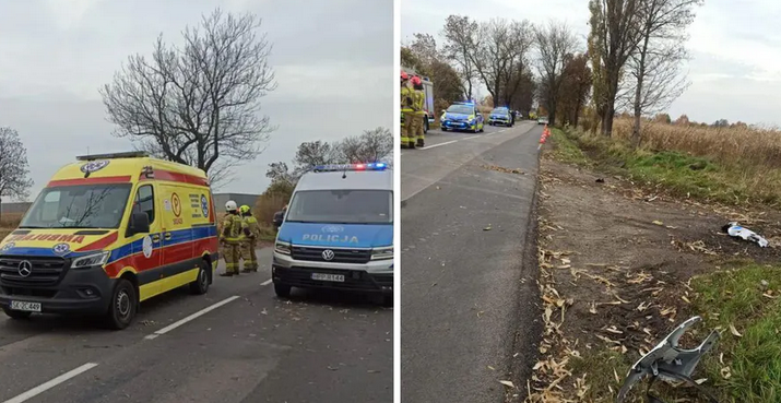 Zaczęli jednocześnie wyprzedzać. Tragedia na drodze w Stanowicach