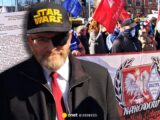 Kontrowersyjne hasła i polexit na marszu Grzegorza Brauna w Gdańsku