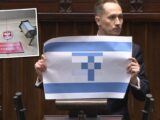 Prokuratura bada sprawę flagi Izraela z symbolami nazistowskimi w Sejmie