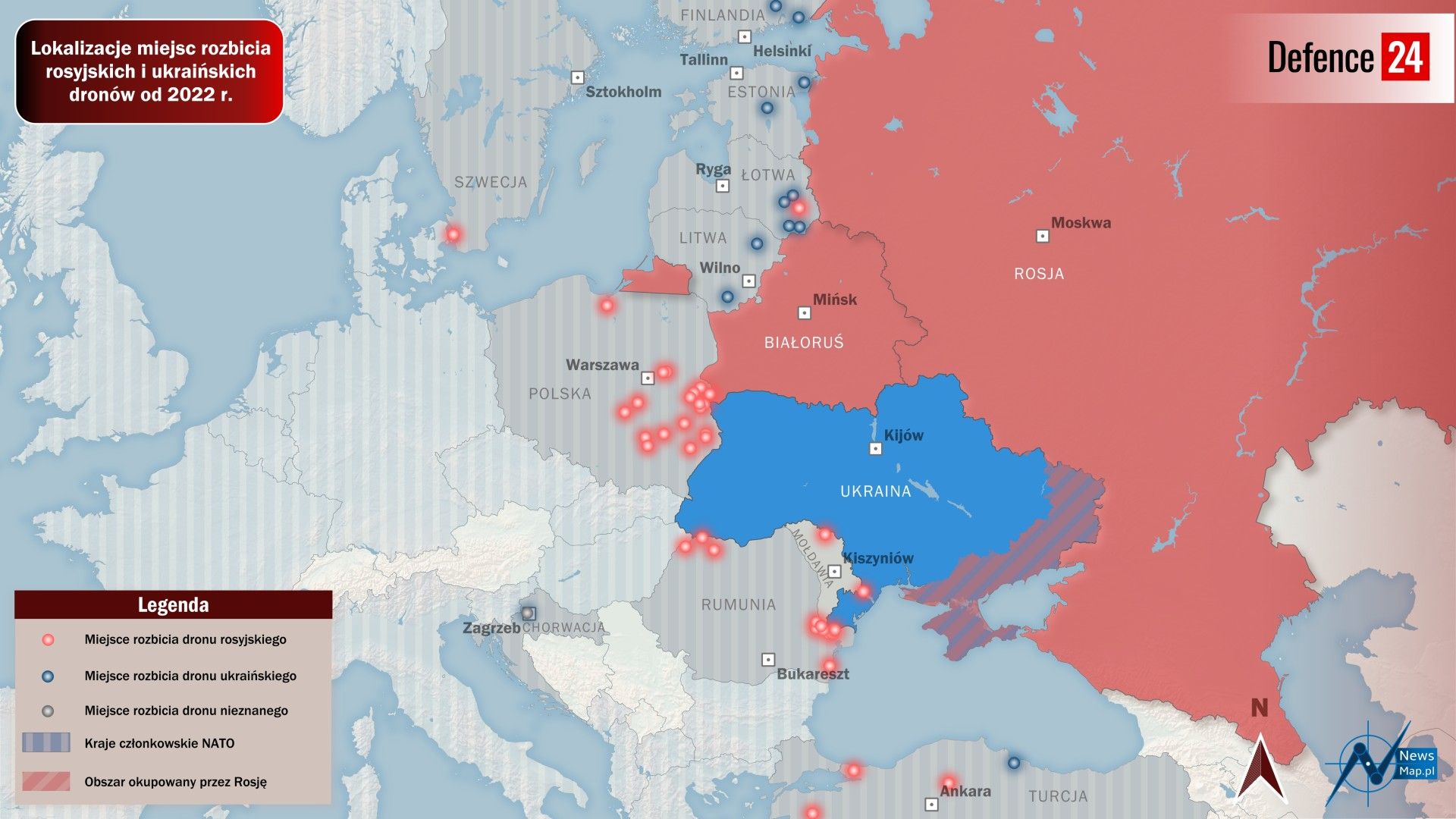 Rosyjskie drony w natowskiej przestrzeni powietrznej: problem nie do rozwiązania?