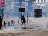 Starcia demonstrantów z policją w Brukseli. Protesty przeciwko reformie edukacji
