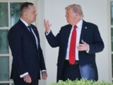 Nawrocki rozmawiał z Trumpem na historycznej gali w Waszyngtonie