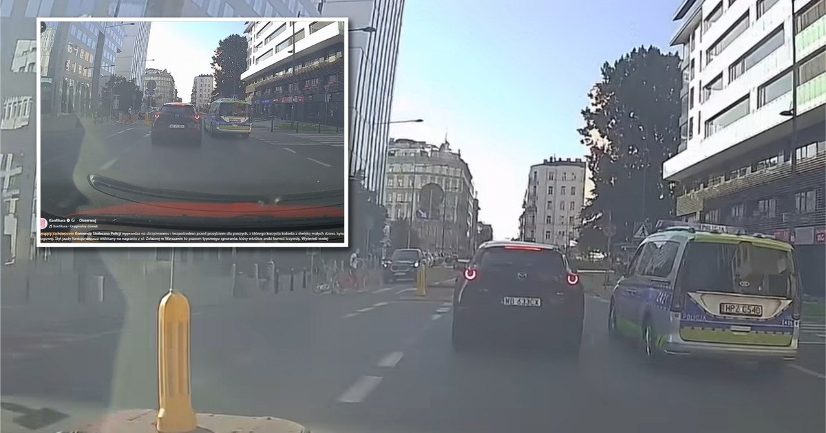 Kontrowersje wokół policyjnego radiowozu: nagranie z Warszawy wywołuje burzę