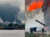 Atak dronów Ukrainy na Petersburg: Płonący terminal i odpowiedzi Rosji