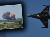 Katastrofa myśliwca F-16 w Turcji: pilot bezpiecznie katapultował się
