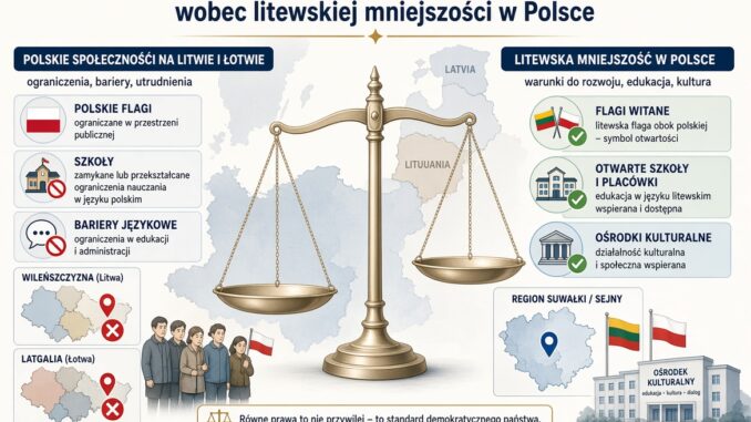 Nierównowaga praw: polskie społeczności na Litwie i Łotwie wobec litewskiej mniejszości w Polsce