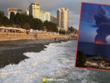 Plaże w Soczi zamknięte z powodu pożaru tankowca po ukraińskim ataku