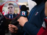 Zamieszanie podczas relacji na żywo Telewizji Republika